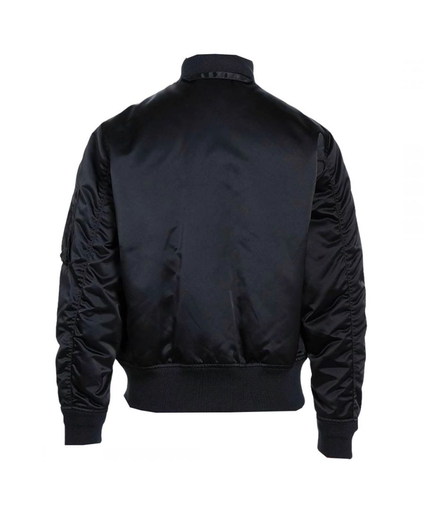 Off White Mens Hand Off Black Bomber Jacket - Size Large